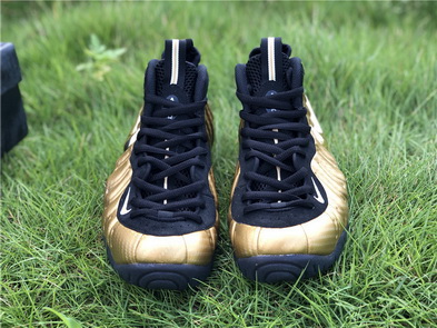 Authentic Nike Air Foamposite Pro Gold-009