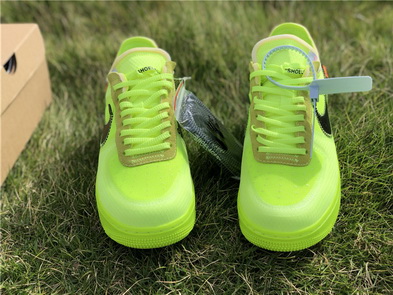 OFF-WHITE x Nike Air Force 1 “Volt”-010