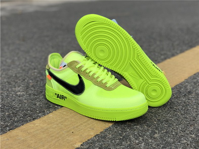 OFF-WHITE x Nike Air Force 1 “Volt”-010