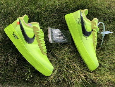 OFF-WHITE x Nike Air Force 1 “Volt”-010