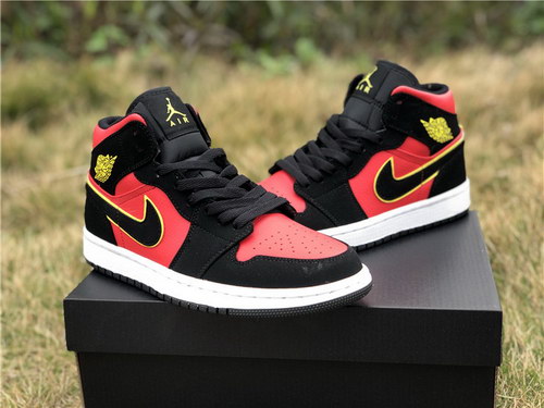 Air Jordan 1 Mid Volt Hot Punch-027