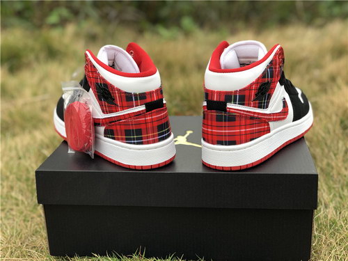 Air Jordan 1 Mid White Plaid(W)-028