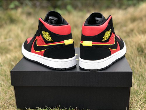 Air Jordan 1 Mid Volt Hot Punch-027