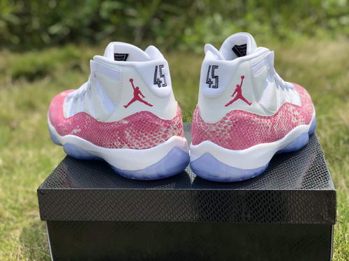 AirJordan 11 High Top Snakeskin Pink