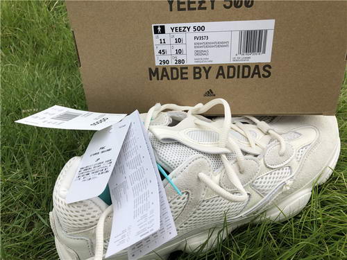 Authentic Adidas Yeezy 500 “Bone White”