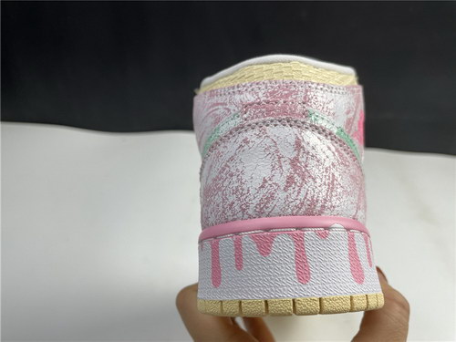 Air Jordan 1 Mid SE GS Paint Drip