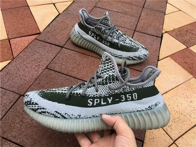 Authentic Adidas Yeezy 350 Boost V2 All Grey-004